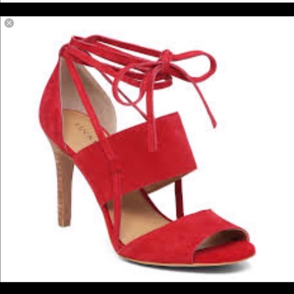 Lucky Brand red suede sandal - Picture 2 of 5